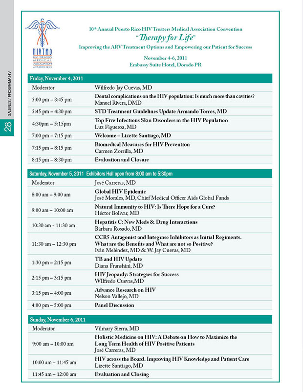 10th Annual Puerto Rico HIV Treaters Medical Association Convention  