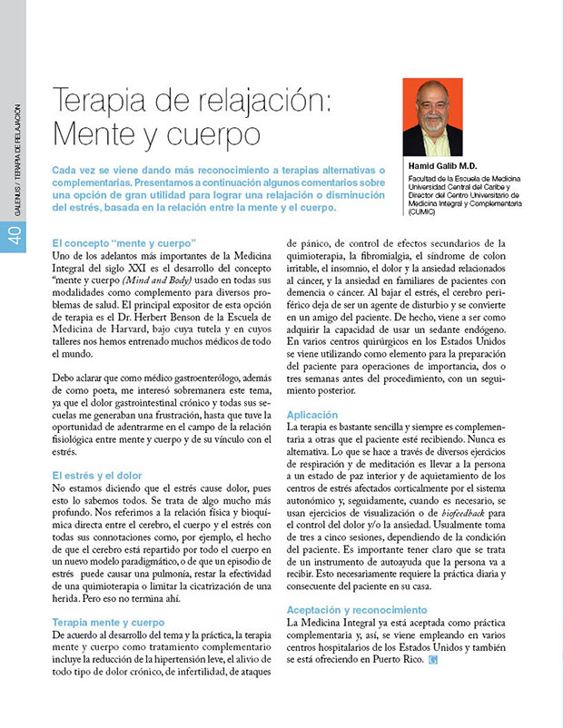 Terapia de relajación: Mente y cuerpo 