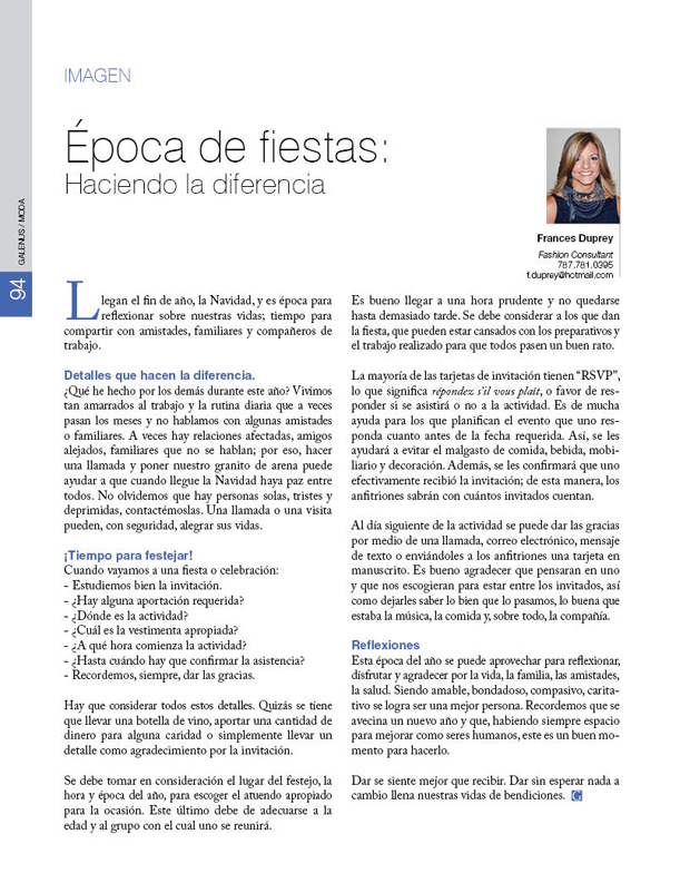 Época de fiestas: Haciendo la diferencia 