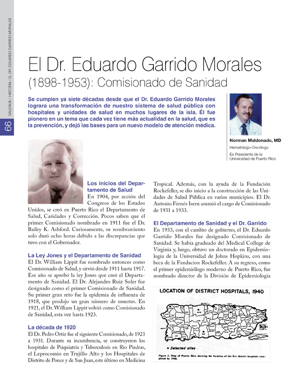 Historia / El Dr. Eduardo Garrido Morales (1898-1953): Comisionado de Sanidad 