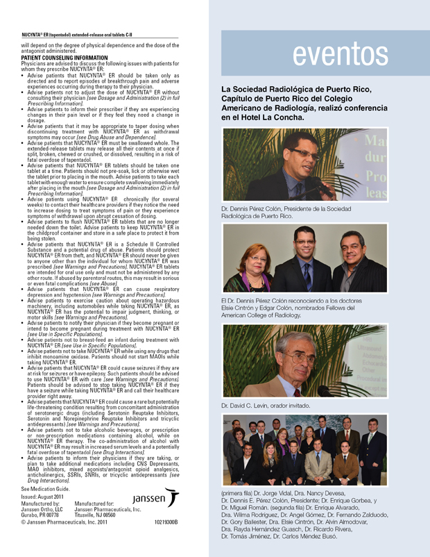 Eventos / La Sociedad Radiológica de Puerto Rico, Capítulo de Puerto Rico del Colegio Americano de Radiología, realizó conferencia en el Hotel La Concha. 