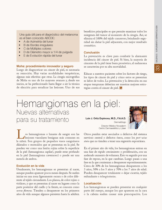 Hemangiomas en la piel 