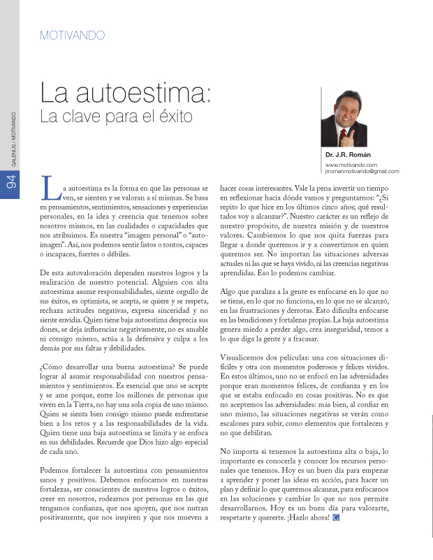 La autoestima 