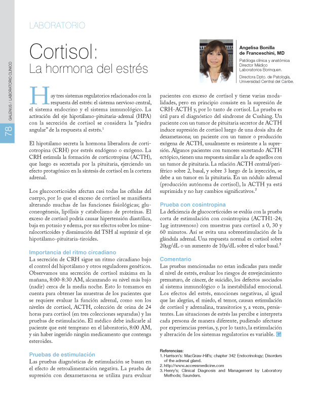 Cortisol: 