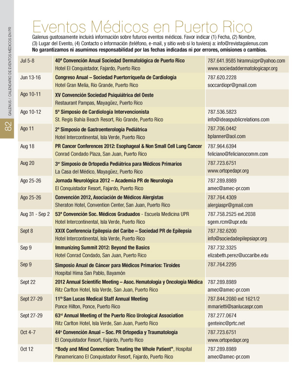 Eventos Médicos en Puerto Rico 