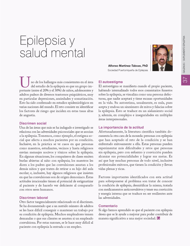 Epilepsia y salud mental 