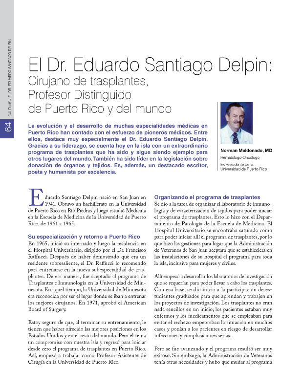 Historia de la Medicina de Puerto Rico 