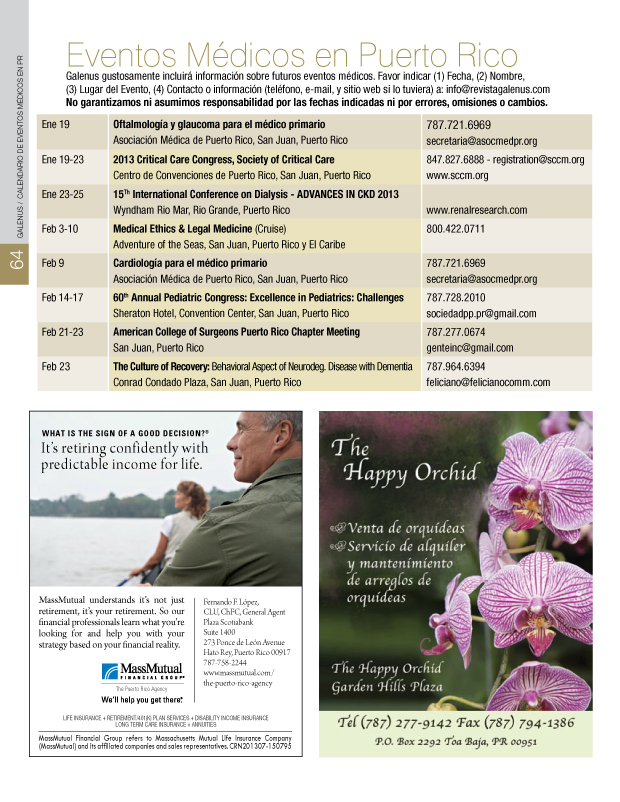 EVENTOS MÉDICOS EN PUERTO RICO 