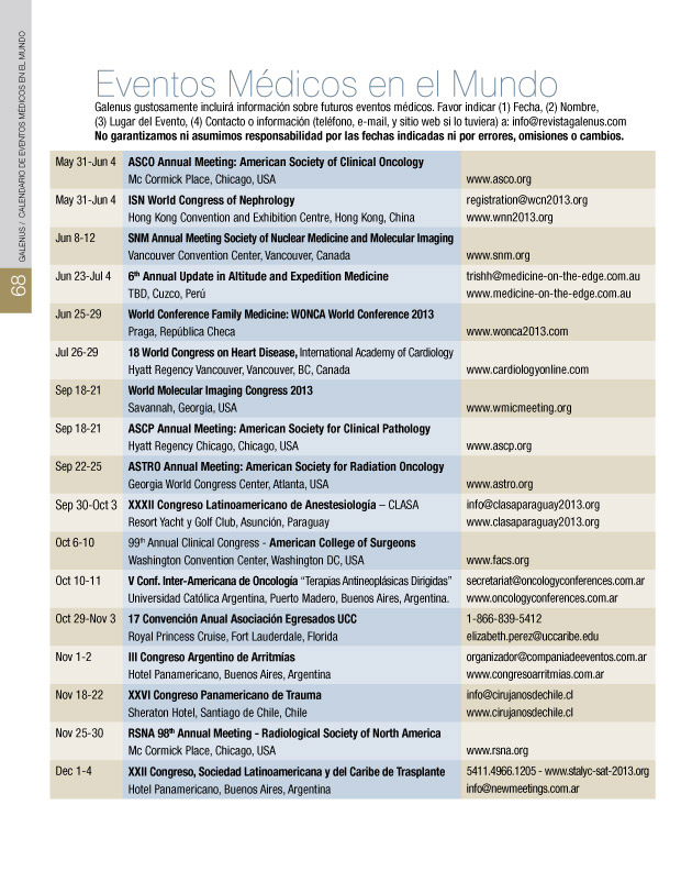 Eventos Médicos del Mundo  