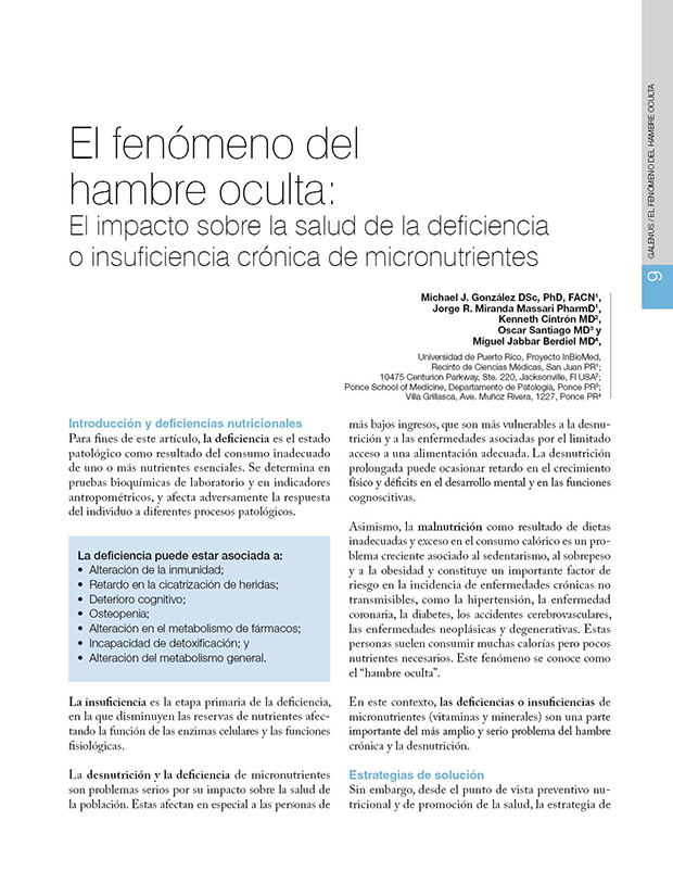 El fenómeno del hambre oculta 
