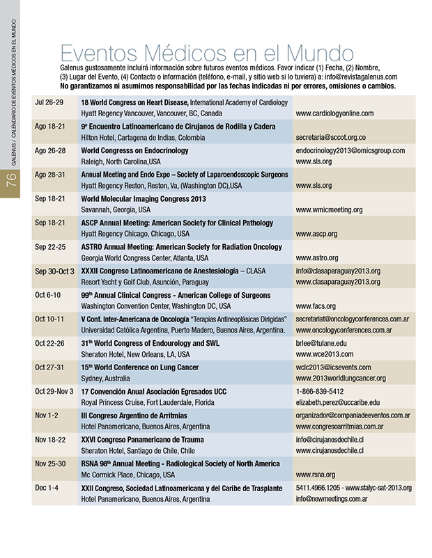 Eventos Médicos 