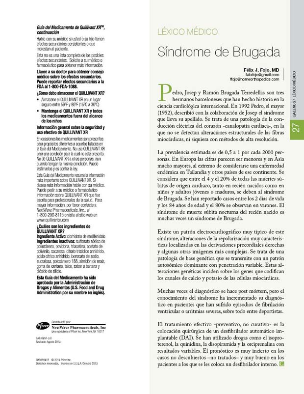 Síndrome de Brugada 
