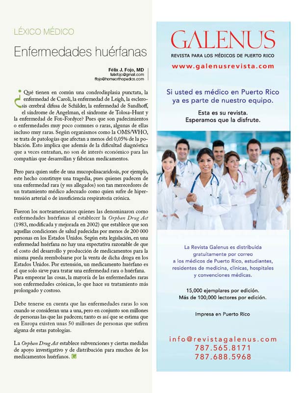 Enfermedades huérfanas 