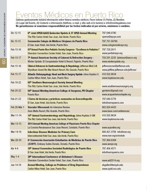 Eventos Médicos en Puerto Rico 
