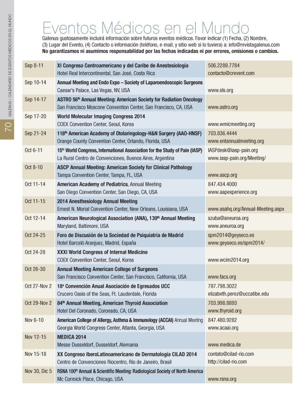 Eventos Médicos en el Mundo  