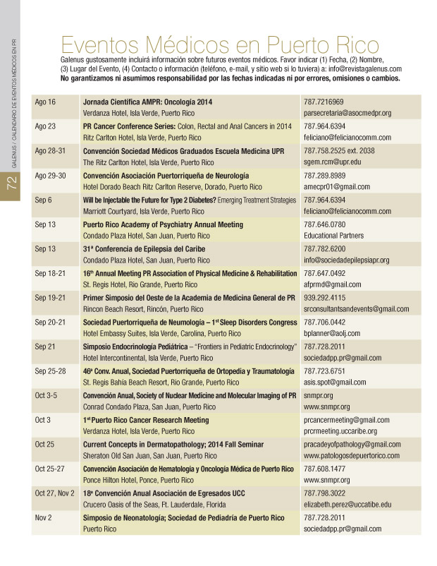 Eventos Médicos en Puerto Rico  