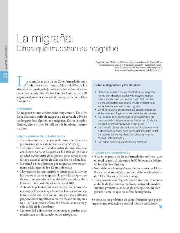 La migraña: Cifras que muestran su magnitud  