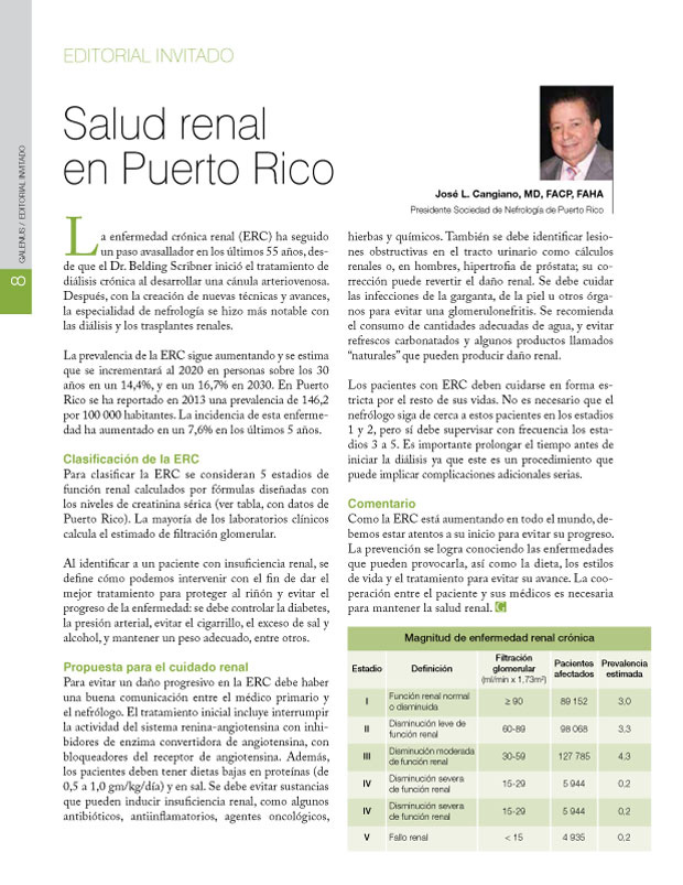 Salud renal en Puerto Rico 