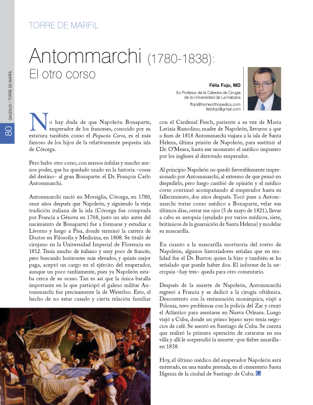 La torre de marfil: Antommarchi 
