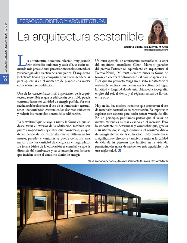 Espacios, diseño y arquitectura 