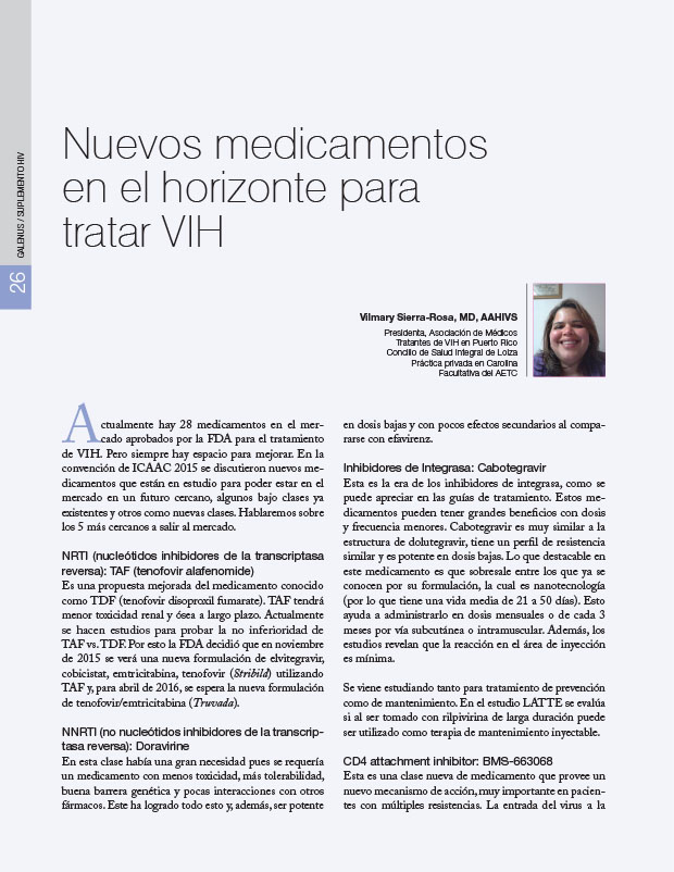 Nuevos medicamentos en el horizonte para tratar VIH 