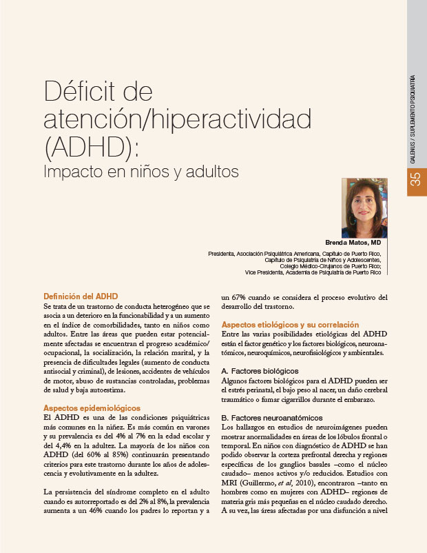 Déficit de atención/hiperactividad (ADHD): Impacto en niños y adultos 