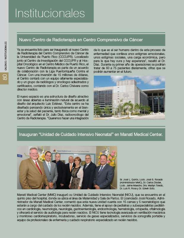 Institucionales: Noticias e información médica 