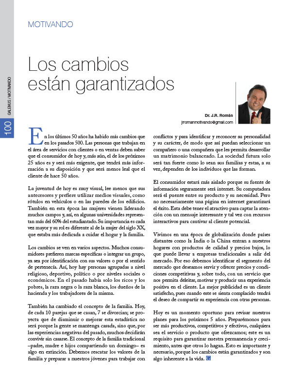Motivando: Los cambios están garantizados 