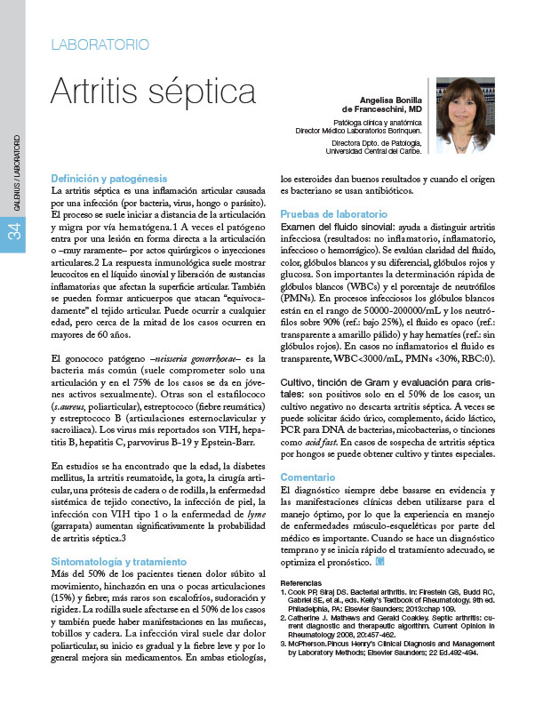 Artritis séptica 