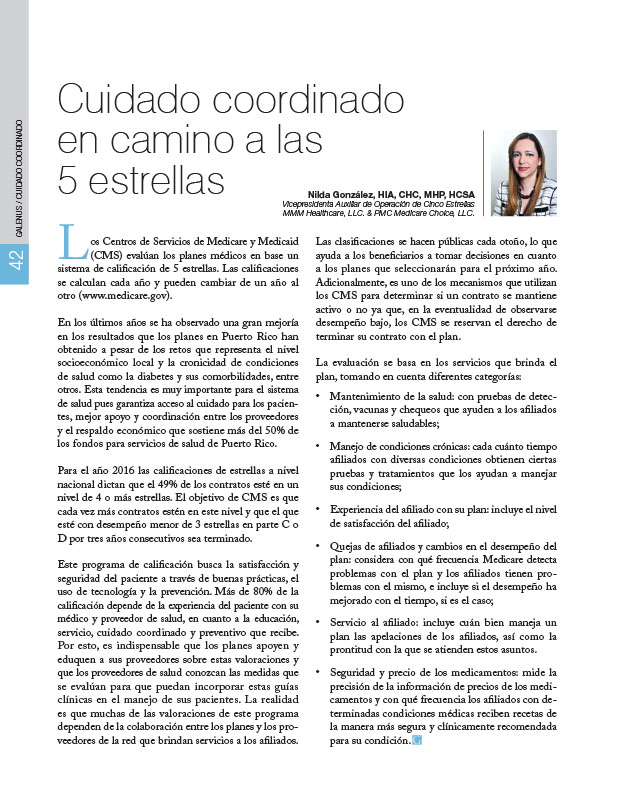 Cuidado coordinado en camino a las 5 estrellas 