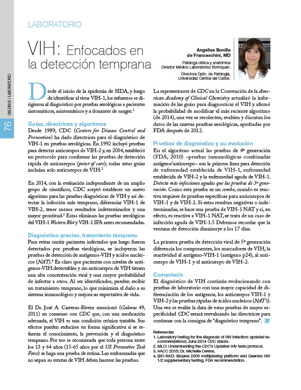 Laboratorio: VIH: Enfocados en la detección temprana 