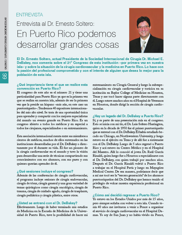 Entrevista al Dr. Ernesto Soltero: En Puerto Rico podemos desarrollar grandes cosas 