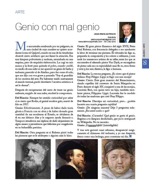 Arte: Genio con mal genio 