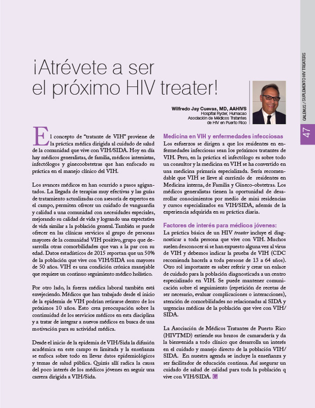 ¡Atrévete a ser el próximo HIV treater! 