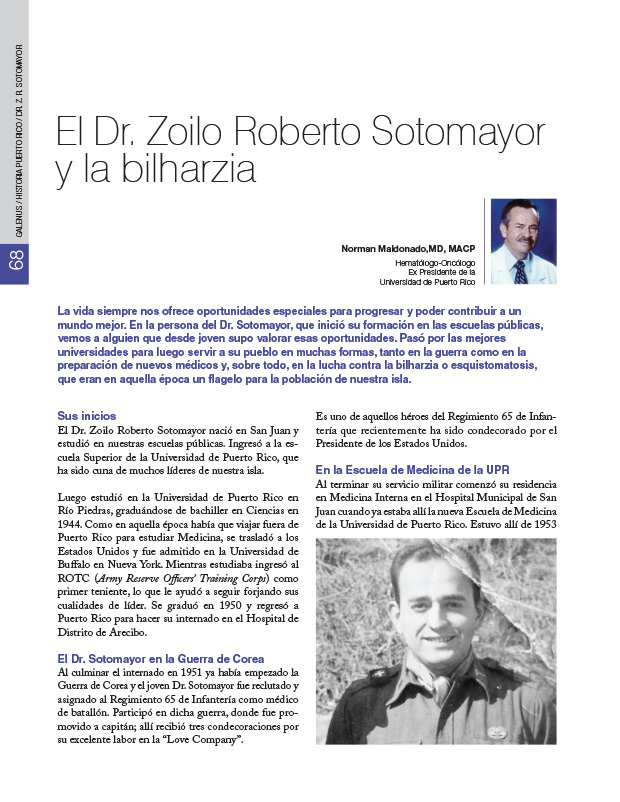 Historia Puerto Rico: El Dr. Zoilo Roberto Sotomayor y la bilharzia 