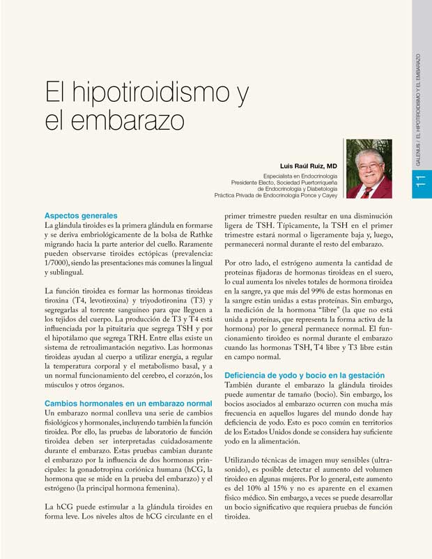 El hipotiroidismo y el embarazo 