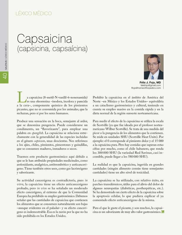 Capsaicina (capsicina, capsaícina) 