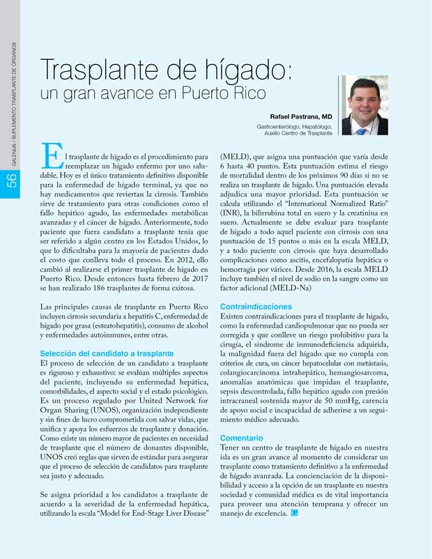 Trasplante de hígado: un gran avance en Puerto Rico 