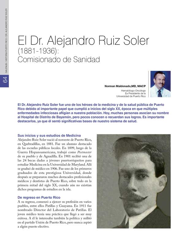 El Dr. Alejandro Ruiz Soler 