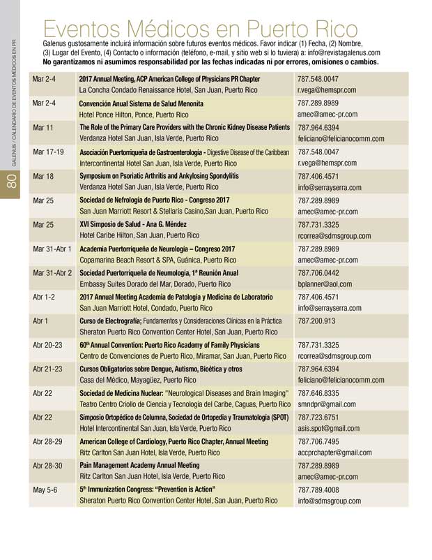 Eventos Médicos en Puerto Rico 