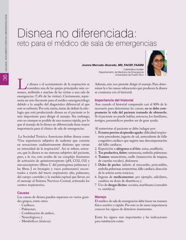 Disnea no diferenciada 