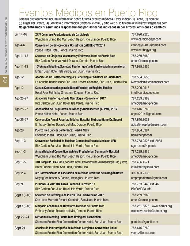 Eventos Médicos en Puerto Rico 