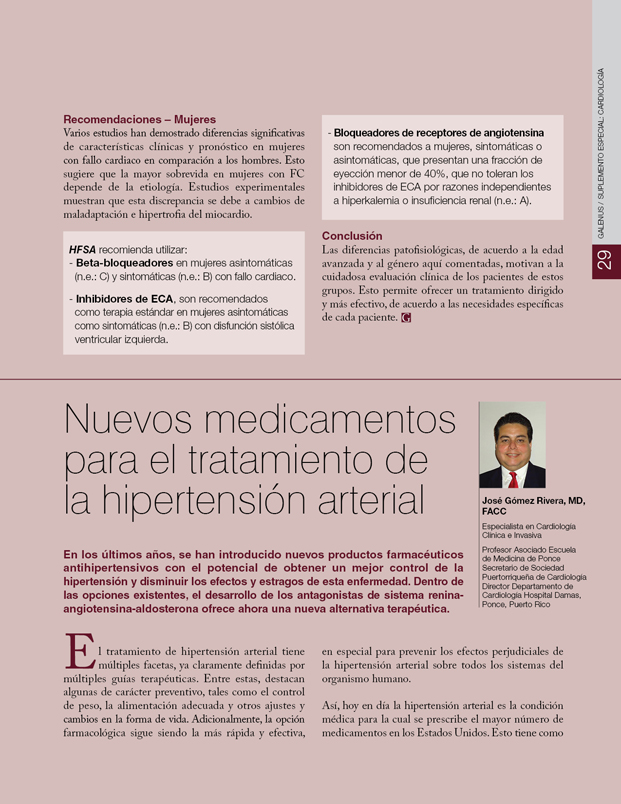 Nuevos medicamentos para el tratamiento de la hipertensión arterial 
