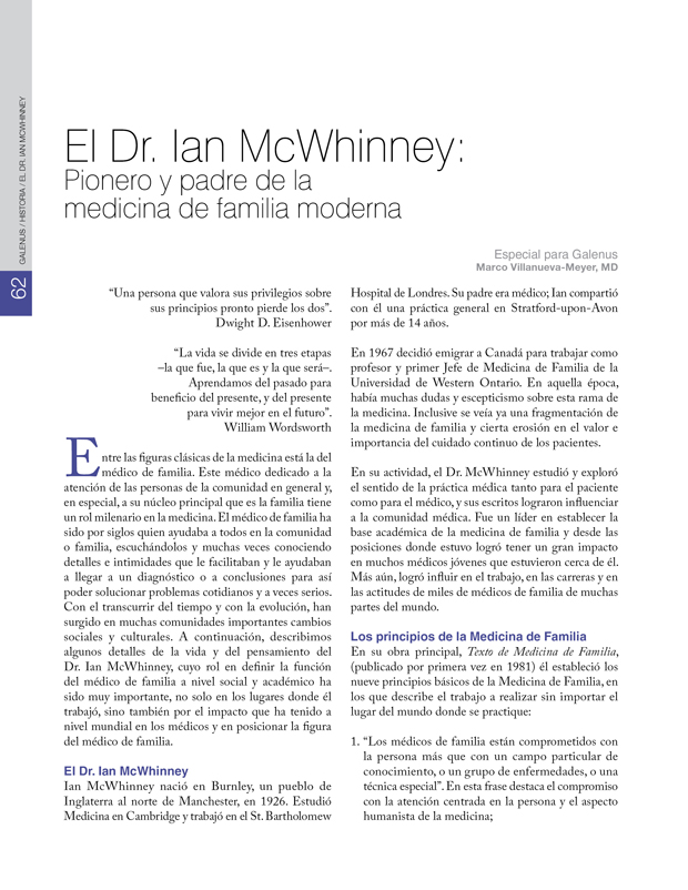 Historia: Dr. Ian McWhinney 