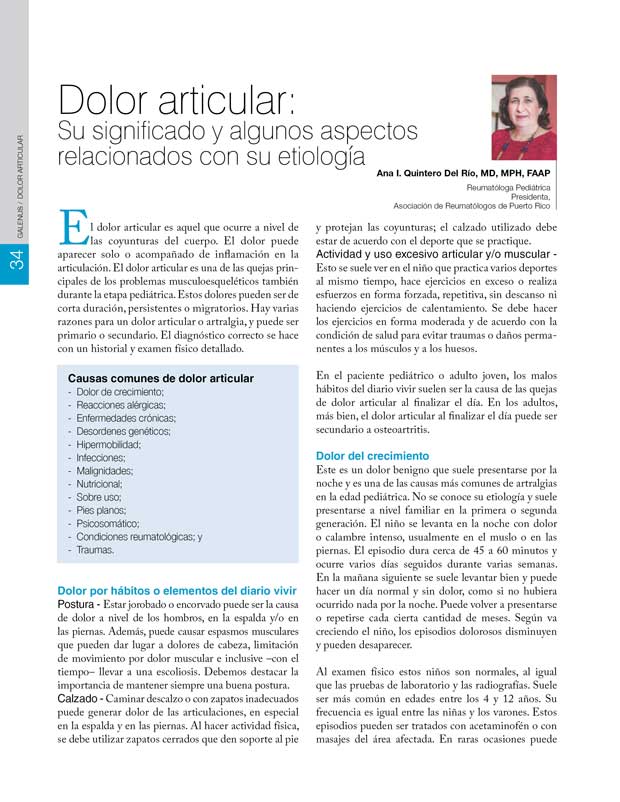 Dolor articular 
