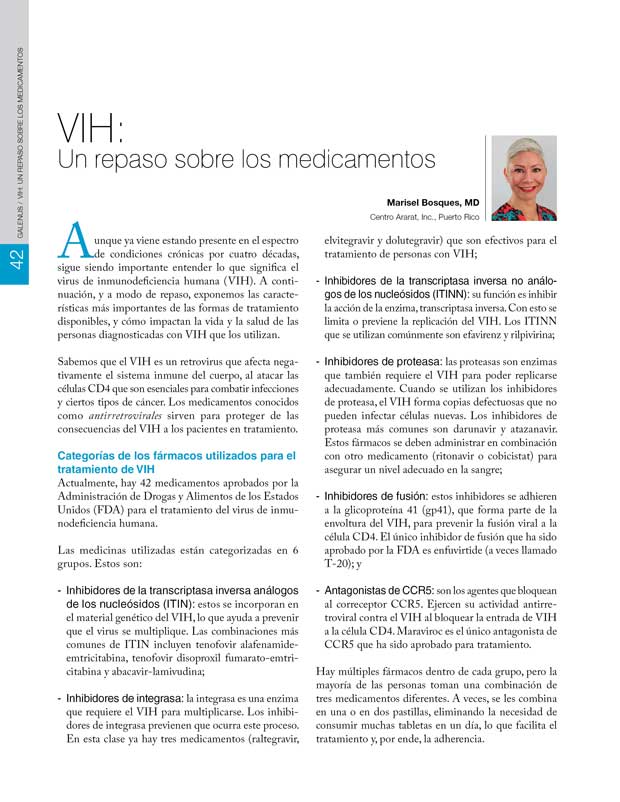 VIH: Un repaso sobre los medicamentos 