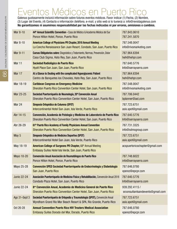 Eventos Médicos en Puerto Rico 