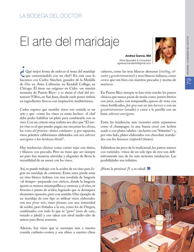 La bodega del Doctor: El arte del maridaje 