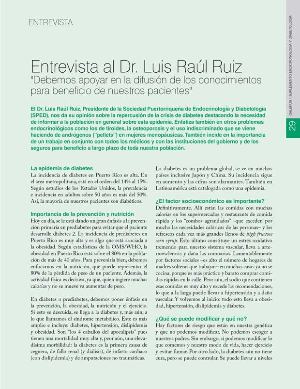 Entrevista al Dr. Luis Raúl Ruiz 
