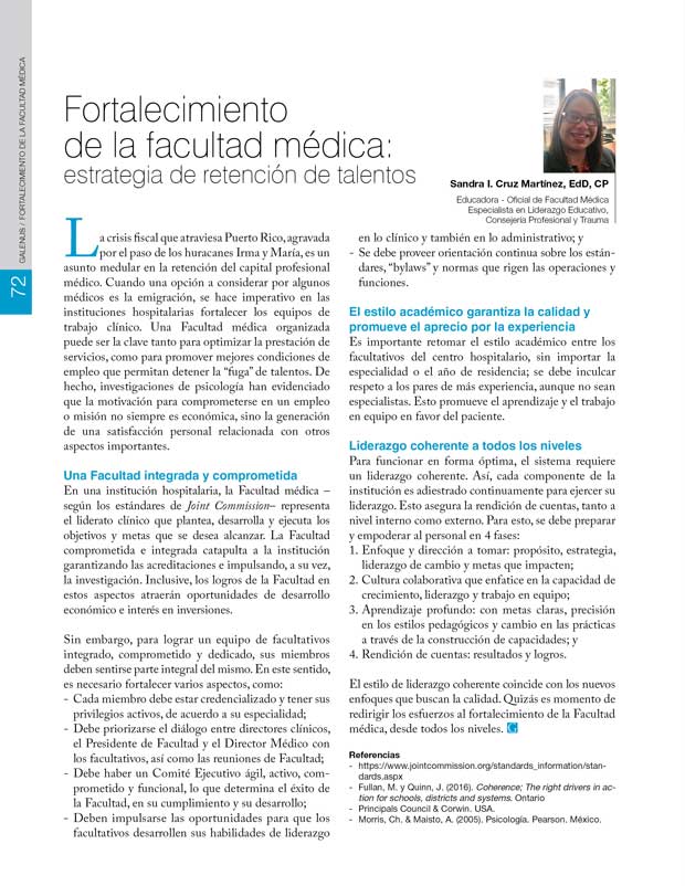 Fortalecimiento  de la facultad médica 
